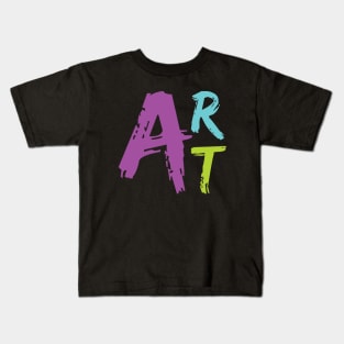 ART TYPOGRAPHY DESIGN Kids T-Shirt